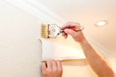 Pose de papier peint à Boutx — revêtements muraux et toiles de verre